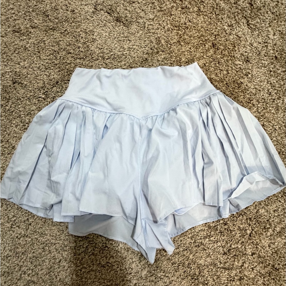 Aerie Light Blue Activewear Skort with Built-In Shorts